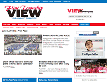 Tablet Screenshot of flinttownshipview.viewnewspapers.net